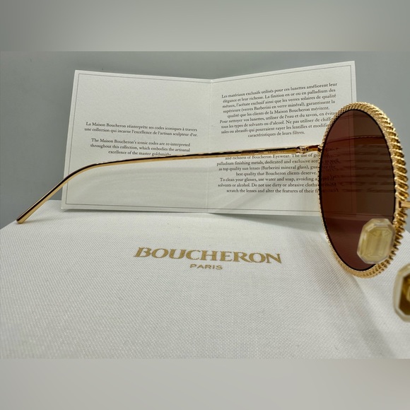 👑Boucheron  Paris BC0045S ‼️Size 56-21-135 By KERING Eyewear 100% - Picture 10 of 16